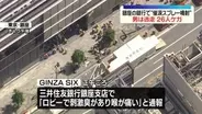 銀座の銀行で“スプレー噴射”男は逃走　26人ケガ