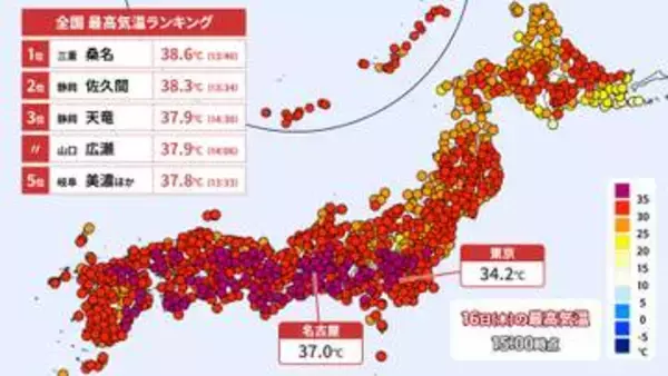 【16日の天気】猛暑のち天気急変 “虹の日”雨上がりにチャンスあり？