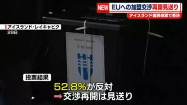 アイスランド、EUへの加盟交渉再開は見送りへ　国民投票で否決
