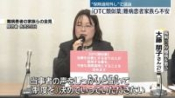 「OTC類似薬」の保険適用外し議論　難病患者家族ら不安