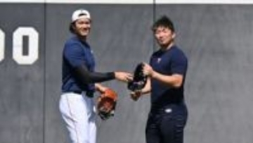 【侍ジャパン】決戦の地・マイアミで初練習　同学年コンビの大谷翔平＆鈴木誠也は外野守備でワイワイ