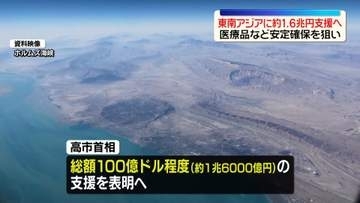 高市首相　東南アジアに約1.6兆円支援表明の方針　医療品など安定的な確保狙い