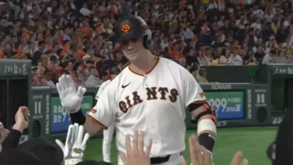 “阪神相手に好調はなぜかわからないけど・・・”　巨人・ダルベック　対阪神戦で8本目　村上頌樹からは3本目の19号ソロ