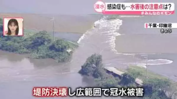印旛沼が「決壊」…ハザードマップの想定は？　水害後「片付け前に」やるべきこと　感染症にも注意【#みんなのギモン】