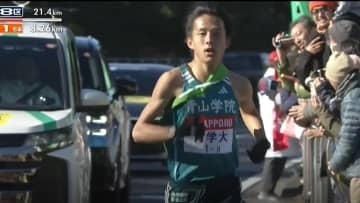 【箱根駅伝】青山学院大学が8区も首位キープ　塩出翔太が区間新で3年連続区間賞　2位の國學院大學は粘るも1分44秒差へ