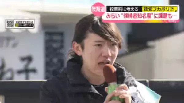 チームみらい　候補者の知名度に課題も【 #政党フカボリ （7）】