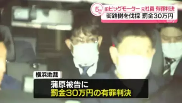 旧ビッグモーター「街路樹伐採」元社員の男に有罪判決