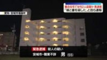 「娘と妻を殺した」集合住宅に女性2人の遺体　殺人の疑いで男を緊急逮捕　愛知・安城市