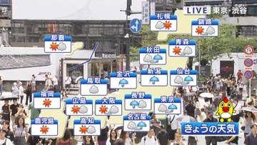 【天気】午後は非常に激しい雷雨のおそれ…局地的な大雨に注意