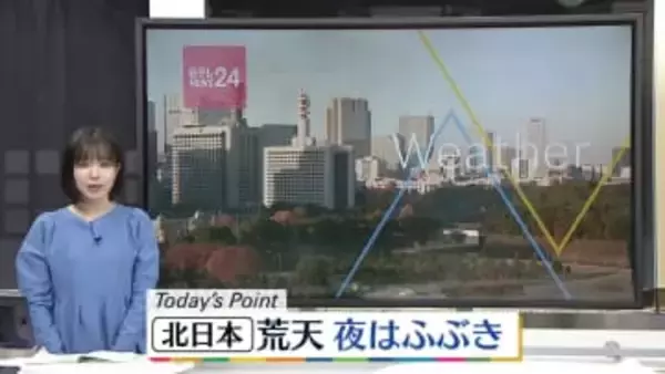 【天気】北日本でふぶきも　北陸や山陰は雨の見込み