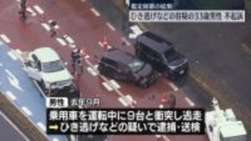 ひき逃げなどの疑いで逮捕の男性を不起訴　北海道恵庭市の多重ひき逃げ事件