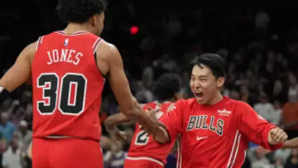 【NBA】河村勇輝4アシストで勝利に貢献　リバウンドからの速攻→絶妙アシスト→味方の豪快ダンク!!　ブルズ2点差の接戦ものに