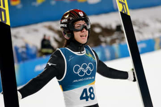 【スキージャンプ】二階堂蓮が初出場で銅メダル獲得　ビッグジャンプに会心ガッツポーズ