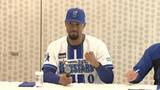 「「1球1球しっかり投げる」DeNA・デュプランティエが入団会見で意気込み「バントはしっかりと決めたい」と報道陣の笑い誘う場面も」の画像1