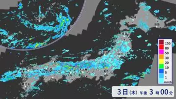 【3日の天気】迷走台風＆前線で"線状降水帯発生"の恐れ　雨で気温下がり59日ぶりに猛暑日ゼロか