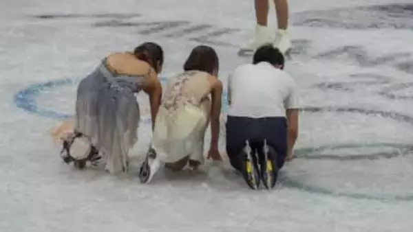 “りくりゅうペア”が明かす五輪マークをなでた意味「様々な経験をさせていただいた」と感謝語る