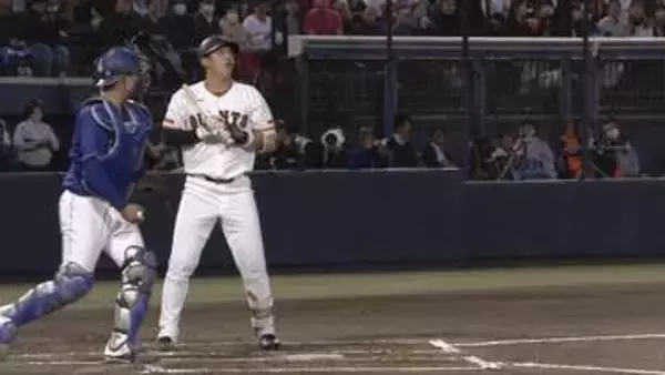 【巨人】初回チャンスも先制ならず　負傷の泉口友汰に代わって「3番・ショート」の石塚裕惺は好機生かせず見逃し三振