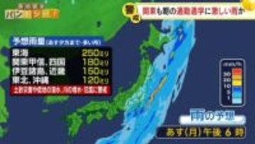 沖縄から北日本、あすにかけ大雨の所も　土砂災害などに警戒を