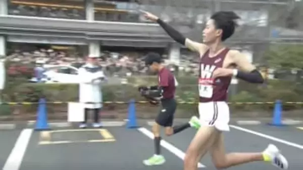 【箱根駅伝】早大スーパールーキー鈴木琉胤が衝撃の区間賞　ヴィンセントの区間記録に1秒差へ迫る快走で2位浮上　5区の工藤慎作へ