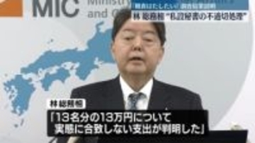 林総務相“秘書の不適切処理”　労務費問題