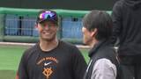 「「忙しい中きてくださってますし…」巨人・中山礼都は松井秀喜臨時コーチに進んで質問　アドバイスの内容は「内緒です(笑)」」の画像1