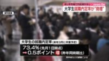 【速報】来年3月卒業の大学生の内定率、去年より微増 「売り手市場で内定得やすい」