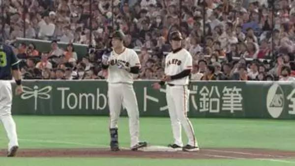 【巨人】中山礼都が待望のチーム初ヒット　巨人打線は6回までヤクルト・高梨裕稔の前に無安打に抑えられる