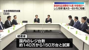 政府　消費減税「来年4月から税率1％案」本格検討へ
