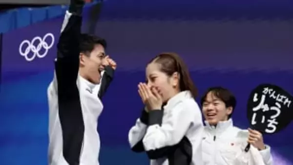 【フィギュア】木原龍一が跳びはねて歓喜　“りくりゅう”ペアが自己ベスト更新で1位　団体2種目終え日本は6位【ミラノ・コルティナ五輪】