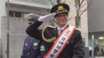 警視庁神田署の一日署長に俳優・松谷鷹也さん　交通安全呼びかけ