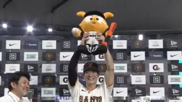 【巨人】松本剛が東京D初お立ち台「ジャイアンツファンだったので、ここに早く立ちたいと」　貴重なタイムリー放つ