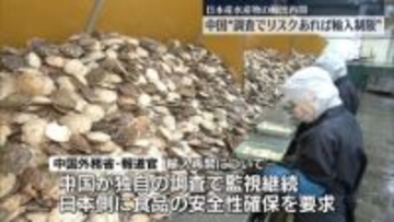 中国「リスクが発見されればただちに制限」　日本産水産物の輸出再開に