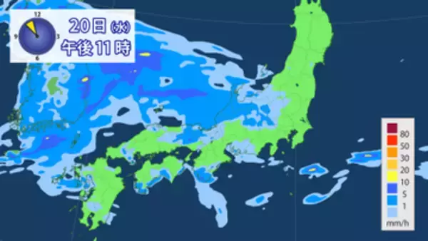 【20日の天気】西から傘の出番　湿度高くムシムシした暑さに
