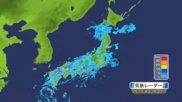 【26日の天気】台風7号は南西諸島に接近　西日本～東日本は台風接近前から大雨に