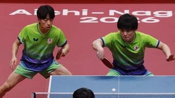 【卓球・男子ダブルス】張本智和&篠塚大登ペアが銀メダル　世界2位の中国ペアに敗れ金メダルならず