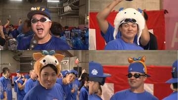 【DeNA】本拠地を盛り上げた仲間とともに喜びの泡を！　祝勝会に参加した選手の頭上にはマスコットがチラホラ