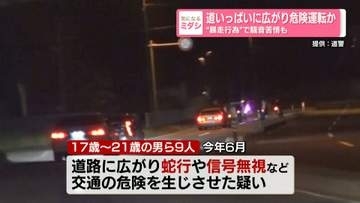 軽トラックなどで道いっぱいに広がり…危険な運転か　17歳～21歳の男ら9人を逮捕　北海道札幌市