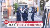 「【速報】“催涙スプレー”かけられ金塊奪われる…約2キロか　3人組が逃走中　東京・葛飾区」の画像1