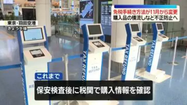 免税手続き方法が来月から変更　購入品の横流しなど不正防止へ