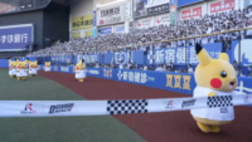 ピカチュウが俊足・ダッシュマンに勝利！　6匹ズラリと並んで惑わす作戦？　リベンジ成功で6匹そろって大喜び