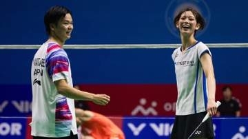 【バドミントン】田口真彩＆渡辺勇大ペアがストレート勝利で3回戦進出　初の世界選手権　8月は2大会で優勝