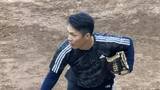 「「しっかりと結果を残して」巨人・則本昂大　初めてファーム施設に　キャッチボールなどで汗流す」の画像1