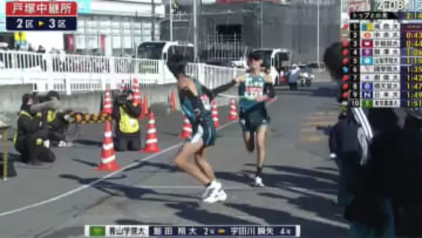 【箱根駅伝】青学大・飯田翔大が5人抜きで11位浮上　首位とは2分16秒差へ　大エースの黒田朝日が5区に控える