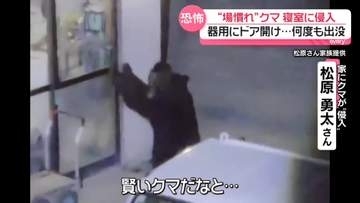 「顔のすぐ横まで」クマが“寝室”に侵入　器用にドア開け…何度も出没　岩手