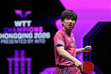 「【卓球】張本智和が準決勝で敗退　中国の19歳に阻まれる　第6Gは5度マッチポイントしのぐも力尽きる　妹・美和は決勝進出〈WTTチャンピオンズ重慶〉」の画像1
