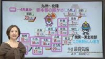 【あすの天気】東海～西日本は晴れて上着いらずの暖かさ