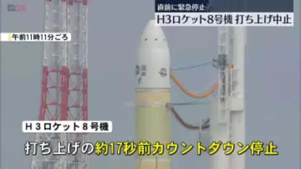 【種子島から中継】H3ロケット8号機、打ち上げ中止　直前に緊急停止