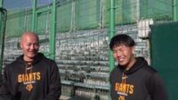 巨人育成2位・林燦　小林誠司とのバッテリーに「今までにない感じで楽しかったです」 育成4位・河野優作は「必死に食らいつく」