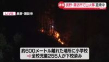 長野・諏訪市で山火事　けが人の情報なし　近くには小学校も…児童は下校済み
