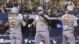 「【阪神】大山悠輔が逆転満塁ホームラン　2打席連続の一発で3回までに5打点」の画像1